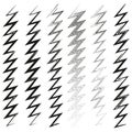 Zigzag pattern icon. Geometric sharp symbol. Abstract vector shape. Dynamic line illustration. Royalty Free Stock Photo