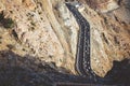 Zigzag road in Al Taif, Saudi Arabia