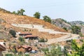 Mountain zigzag road in the village of Kakopetria in Cyprus