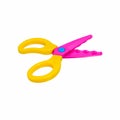 Zigzag scissors for cut paper about art