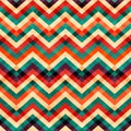 Zigzag seamless pattern with grunge effect