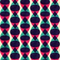 Zigzag seamless pattern with grunge effect