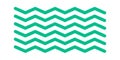 Zigzag shape linear geometric composition