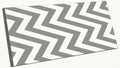 Zigzag stripe pattern, dynamic line background vector design Generative AI Royalty Free Stock Photo