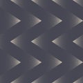 Zigzag Striped Seamless Pattern Vector Dot Work Geometric Abstract Background