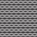 Horizontal zigzag Vector dot seamless design pattern. Royalty Free Stock Photo