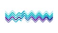 Zigzag Wavy Gradient Pattern Icon - Dynamic Texture Playful Design, vector design Generative AI Royalty Free Stock Photo