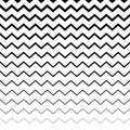 Zigzag, wavy irregular lines pattern. Horizontally repeatable. G