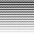Zigzag, wavy irregular lines pattern. Horizontally repeatable. G
