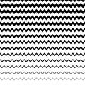 Zigzag, wavy irregular lines pattern. Horizontally repeatable. G