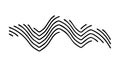 Zigzag Wavy Lines Abstract Dynamic Pattern Vector, vector design Generative AI Royalty Free Stock Photo
