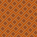 Zigzagging knitted woolen seamless pattern Royalty Free Stock Photo