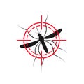 Zika mosquito illustration. Zika virus alert. Zika virus concept. Zika virus mosquito bite. Aedes Aegypti isolated on