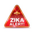 Zika Virus Alert Icon Illustration