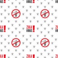 Zika virus graphic design elements. Royalty Free Stock Photo