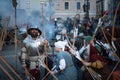 Zilina, Slovak RepubliÃÂ, Slovakia - July 28, 2023: medieval battle restoration known as a 