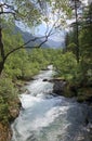 Ziller River in the Zillergrund, Austria