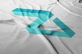 Zilliqa ZIL logo icon flag crypto Royalty Free Stock Photo