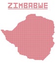 Zimbabwe Africa Dot Map