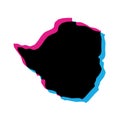 Zimbabwe country silhouette