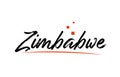 Zimbabwe country typography word text for logo icon design