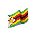 Zimbabwe flag, vector illustration Royalty Free Stock Photo
