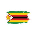 Zimbabwe flag, vector illustration Royalty Free Stock Photo