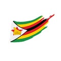 Zimbabwe flag, vector illustration Royalty Free Stock Photo