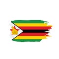 Zimbabwe flag, vector illustration Royalty Free Stock Photo