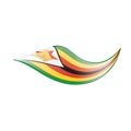 Zimbabwe flag, vector illustration Royalty Free Stock Photo