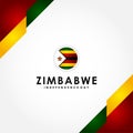 Zimbabwe Independence Day Vector Design For Banner or Background