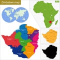 Zimbabwe map