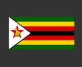 Zimbabwe Flag National Africa Emblem Symbol Icon Royalty Free Stock Photo