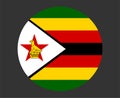 Zimbabwe Flag National Africa Emblem Icon Vector Royalty Free Stock Photo