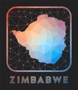 Zimbabwe map design. Royalty Free Stock Photo