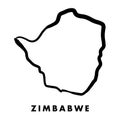 Zimbabwe map outline