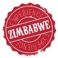 Zimbabwe stamp rubber grunge