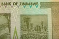 Zimbabwe twenty billion dollars banknote Royalty Free Stock Photo