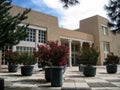 The Zimmerman Library, University of New Mexico, designed by architect John Gaw Meem Royalty Free Stock Photo