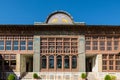 Zinat ol-Molk House belonged to Qavam family and the main hall of it is decorated with mirrors. medieval Persian mansion with Royalty Free Stock Photo