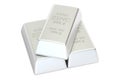 Zinc bars, 3D rendering Royalty Free Stock Photo