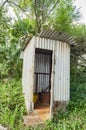 A Zinc House Pit Latrine In The Woods