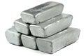 Zinc ingots Royalty Free Stock Photo