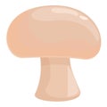 Zinc mushroom icon cartoon vector. Mineral food