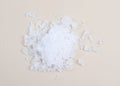 Zinc nitrate on the beige background Royalty Free Stock Photo