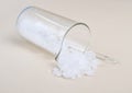 Zinc nitrate on the beige background Royalty Free Stock Photo
