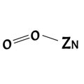 Zinc oxide is a molecular chemical formula. Zinc infographics. Vector illustration on isolated background.