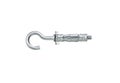 Zinc plated molly anchor with hook bolt, isolated, photo stacking