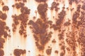 Zinc sheets are old and rusty.Iron surface rust Royalty Free Stock Photo