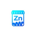 zinc supplements icon on white